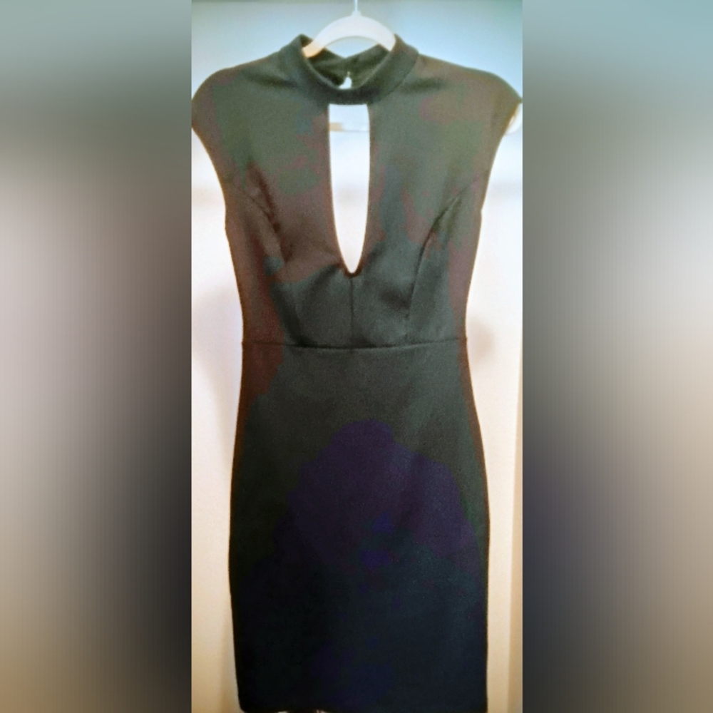 SHEIN Chic Black Cutout Mini Dress